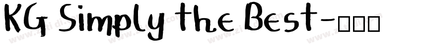 KG Simply the Best字体转换